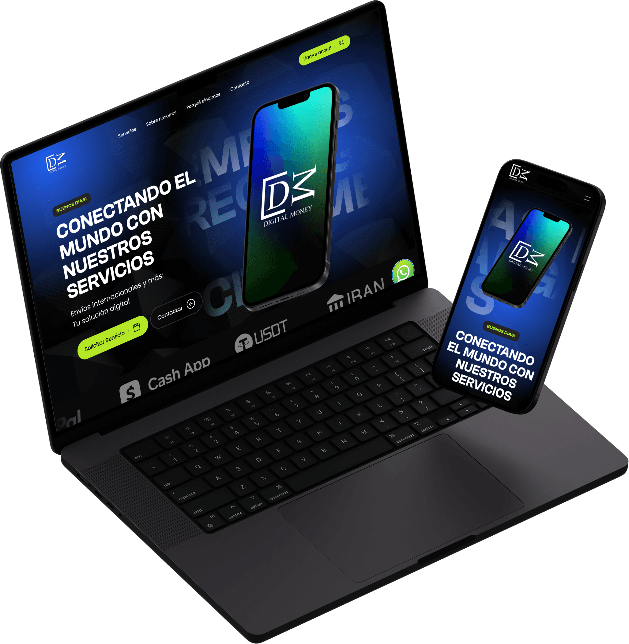 DMS Global Solutions app on mobile phone